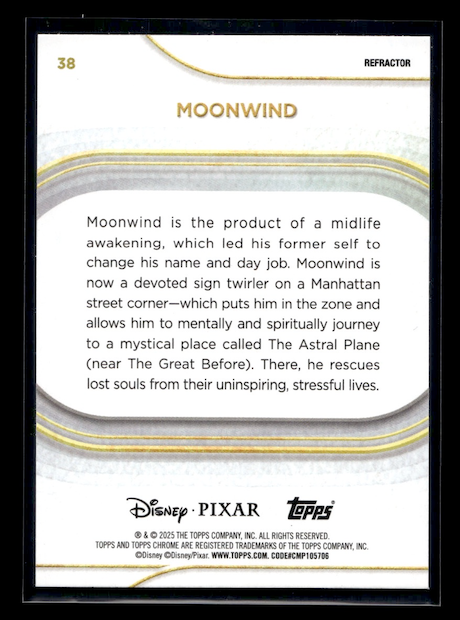2025 Topps Chrome Disney Refractors #38 Moonwind