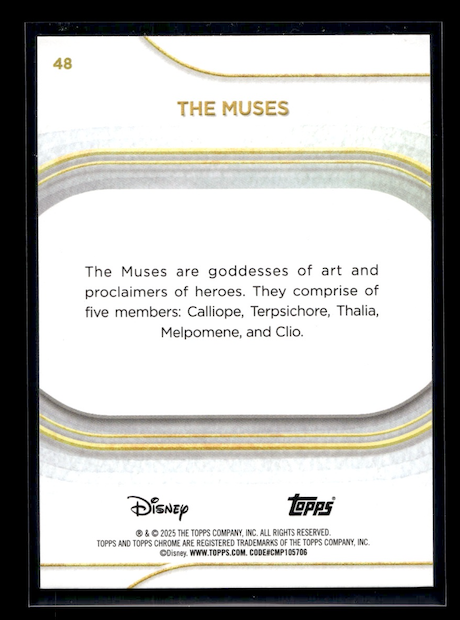 2025 Topps Chrome Disney #48 The Muses (Disney Film: Hercules)