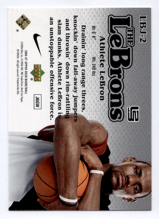2006-07 Upper Deck The LeBrons Card #LBJ-5 LeBron James (Cleveland Cavaliers)