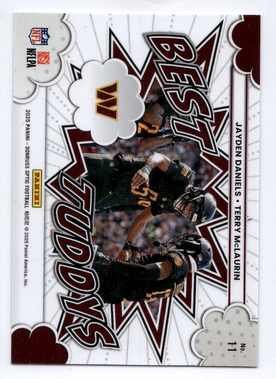2025 Panini Donruss Optic - Best Tuddys Terry McLaurin, Jayden Daniels #11