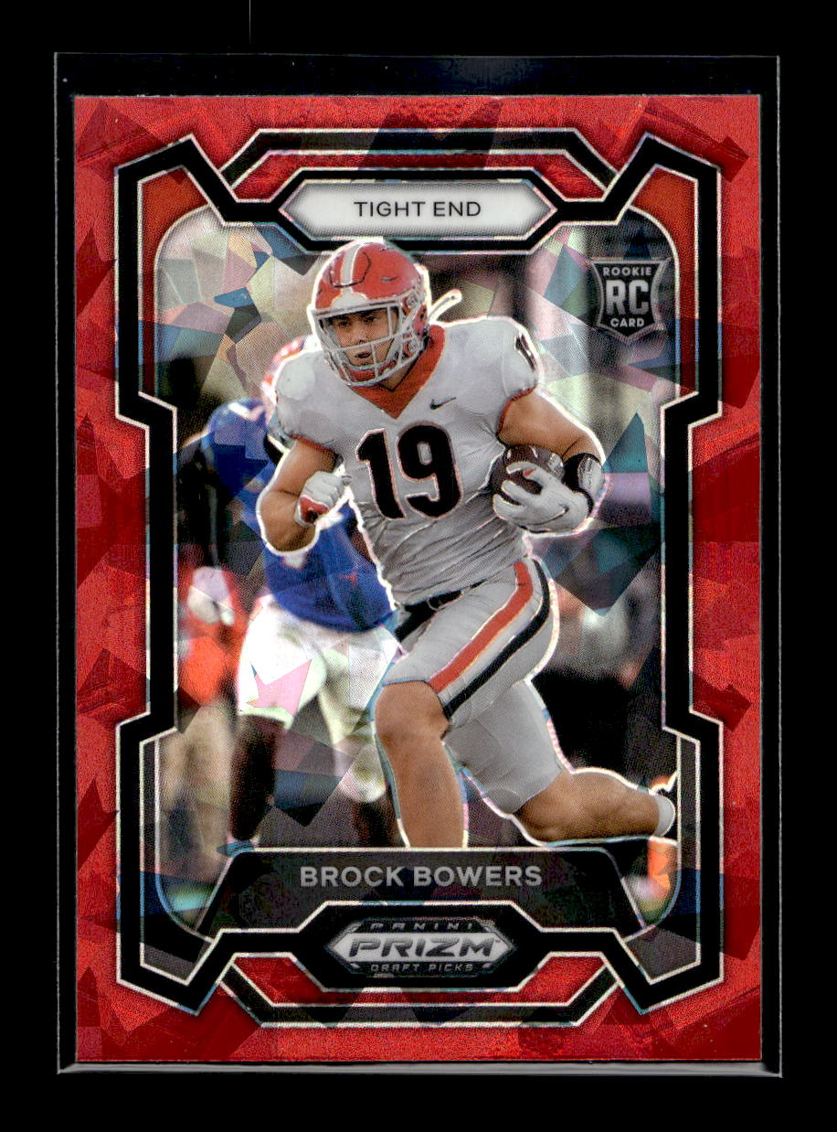 2024 Panini Prizm Draft Picks Prizms Red Ice #107 Brock Bowers