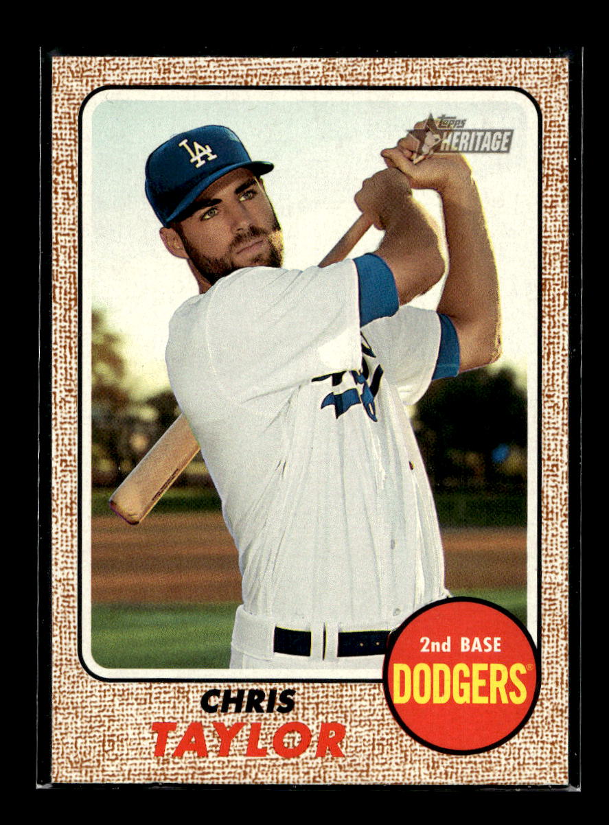 2017 Topps Heritage #565 Chris Taylor (Los Angeles Dodgers)