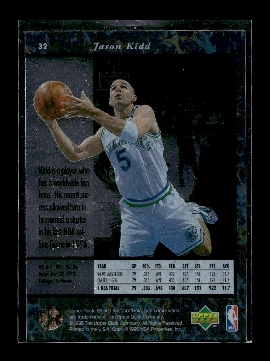 1995-96 SP #32 Jason Kidd (Dallas Mavericks)