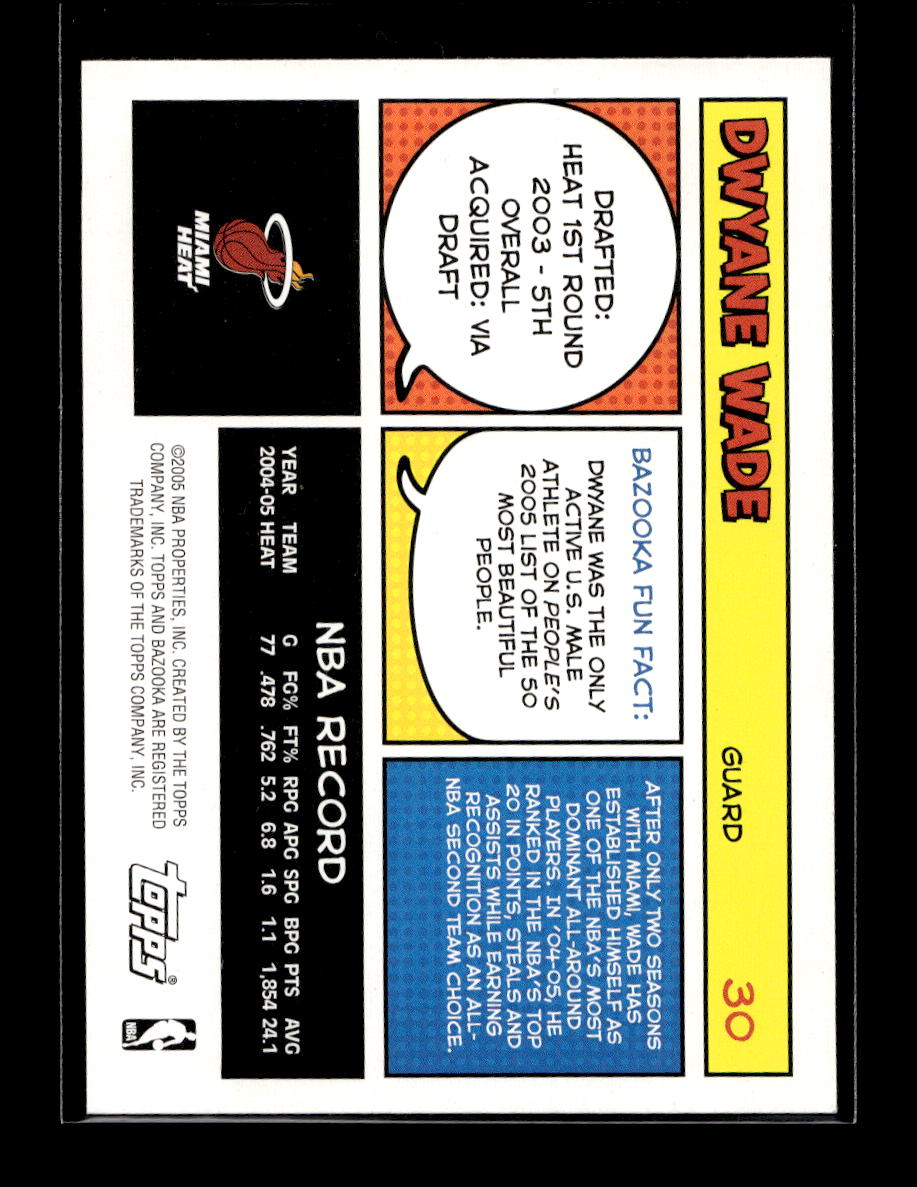 2005-06 Bazooka #30 Dwyane Wade (Miami Heat)