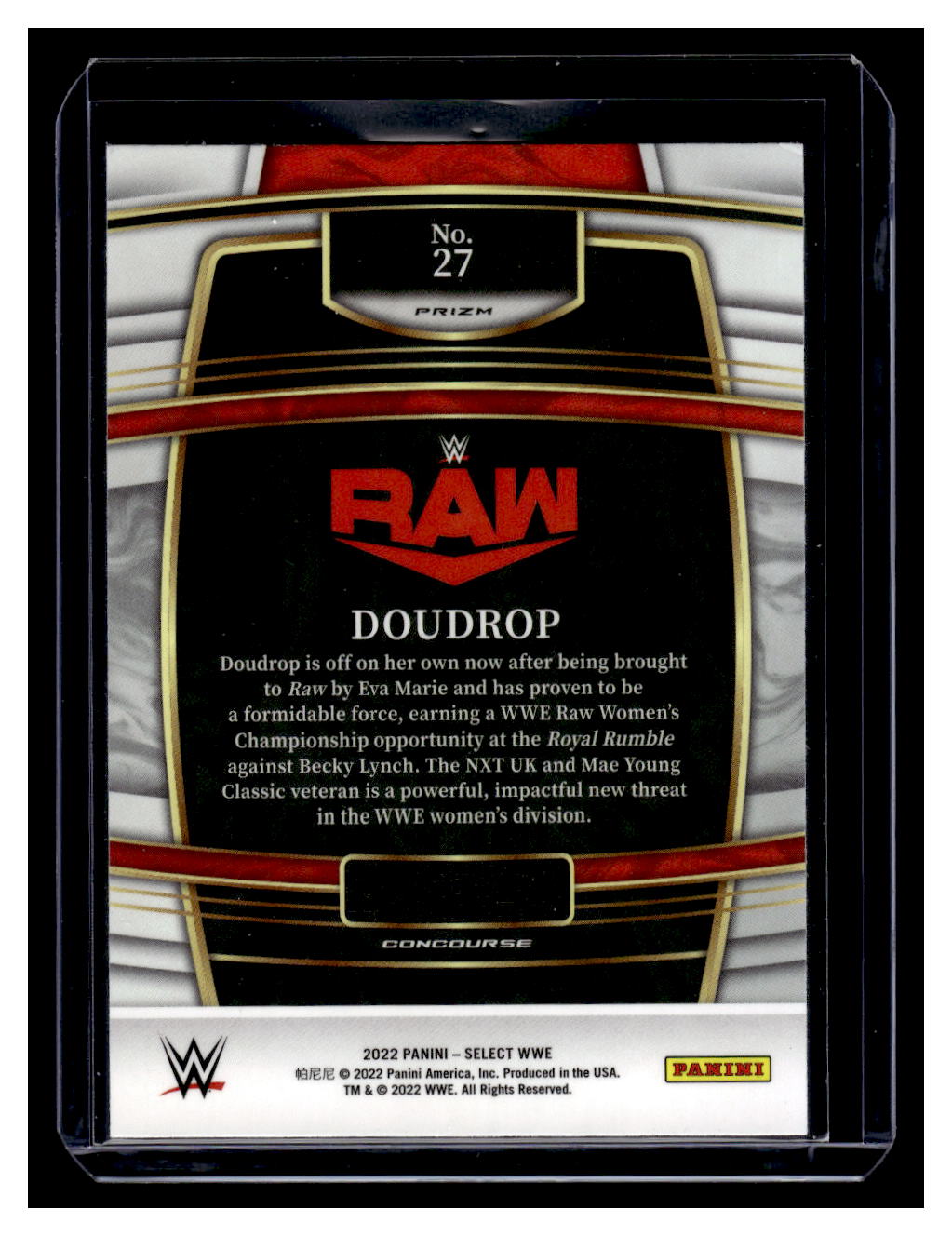 2022 Select WWE Orange Flash Prizm Concourse Level Duo Drop #27
