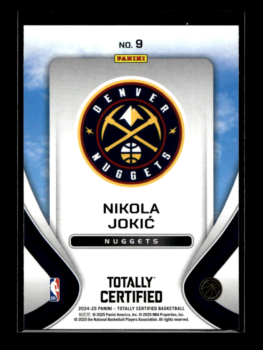 2024-25 Totally Certified Franchise Foundations #9 Nikola Jokic (Denver Nuggets)