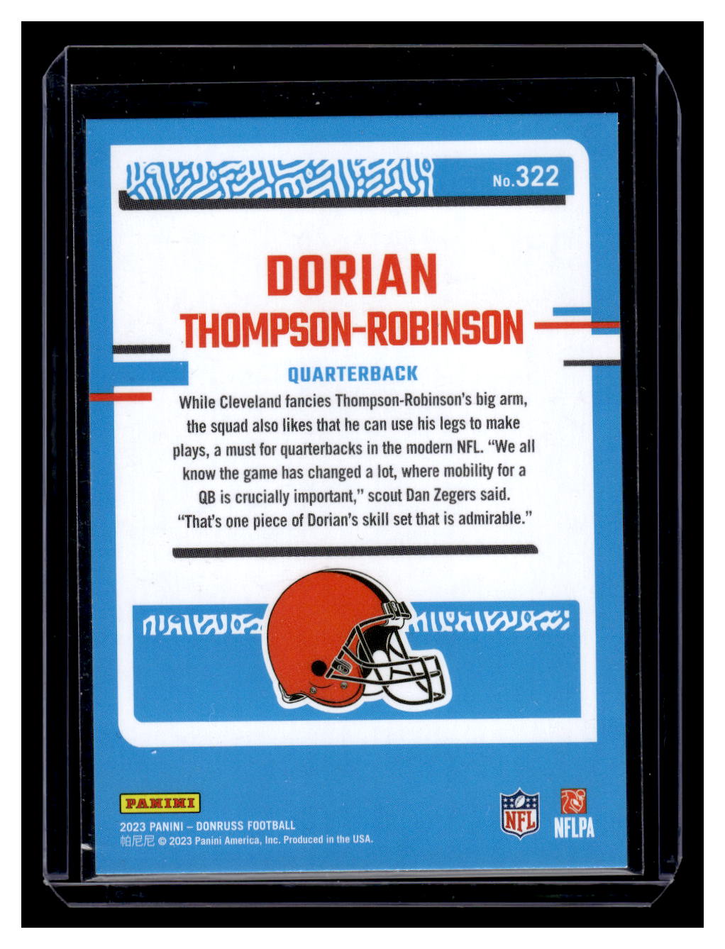 2023 Donruss "Rated Rookie" #322 Dorian Thompson-Robinson