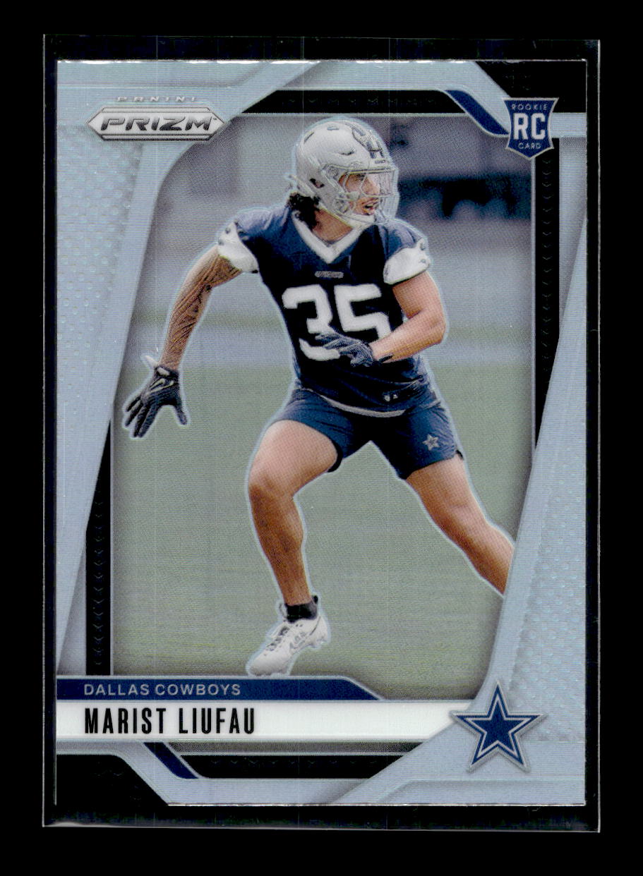2024 Panini Prizm Prizms Silver #372 Marist Liufau (Dallas Cowboys)
