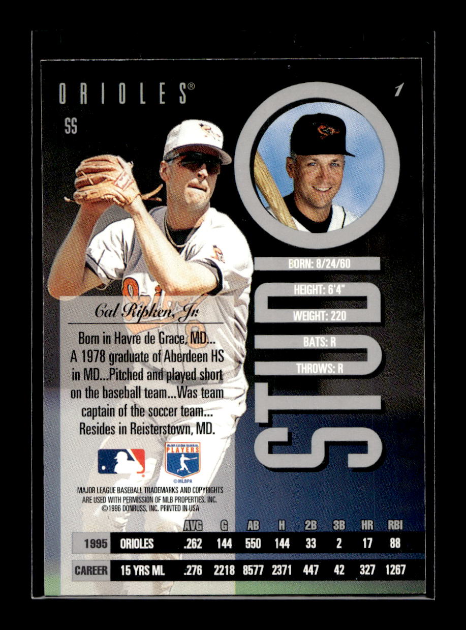 1996 Studio #1 Cal Ripken (Baltimore Orioles)