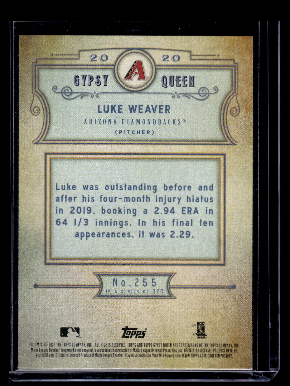 2020 Topps Gypsy Queen #255 Luke Weaver (Arizona Diamondbacks)