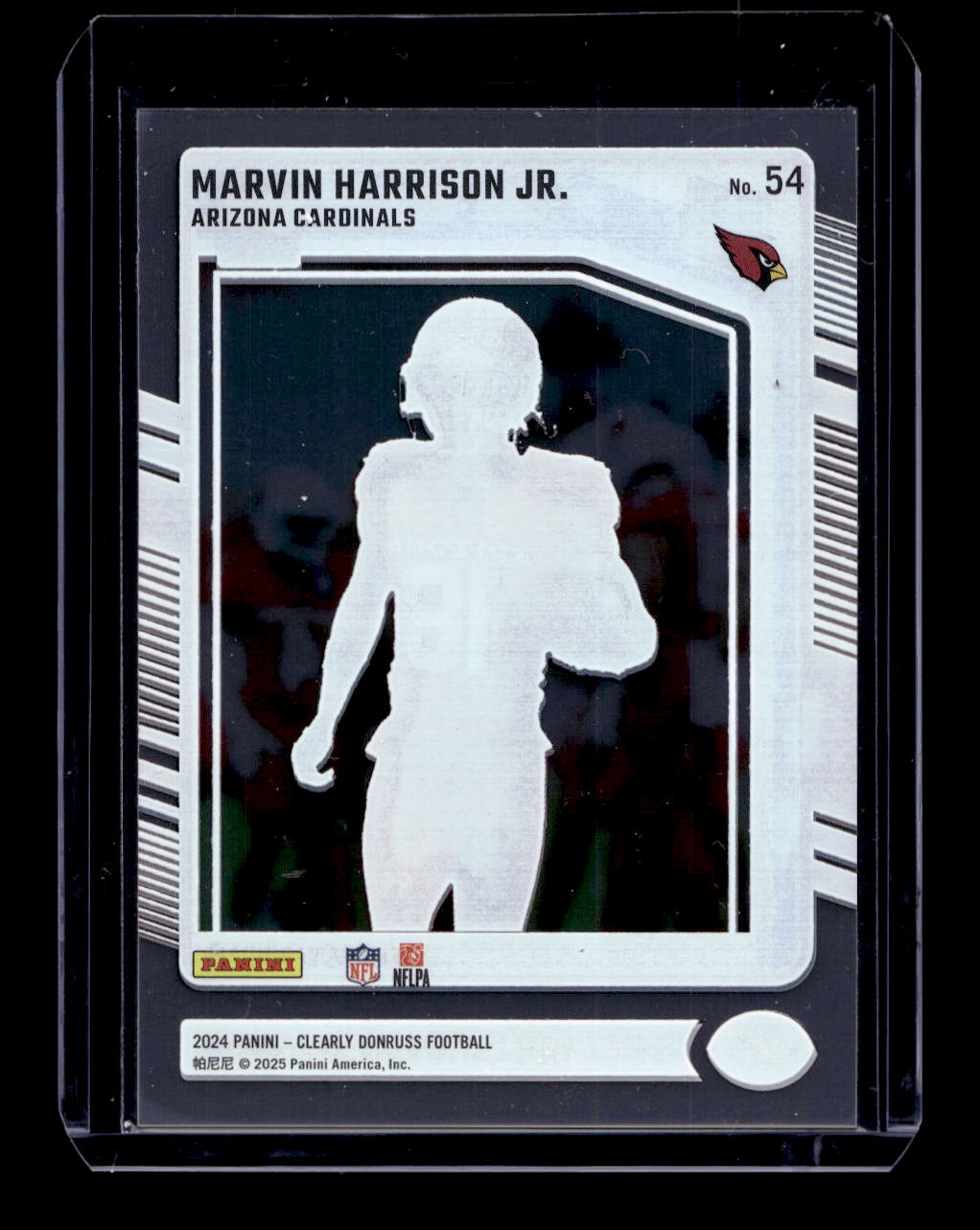 2024 Clearly Donruss #54 Marvin Harrison Jr. Rated Rookie (Arizona Cardinals)