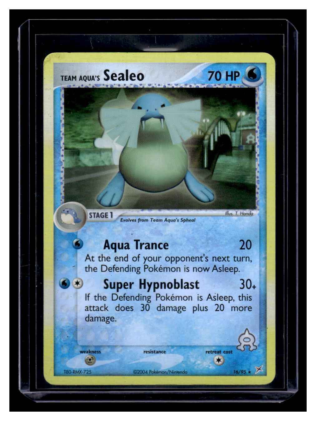 2004 Pokemon Team Magma vs. Team Aqua Reverse Holo Sealeo #16 Sportscard Superstore 2004 Pokemon Team Magma vs. Team Aqua Reverse Holo Sealeo #16 Sportscard Superstore