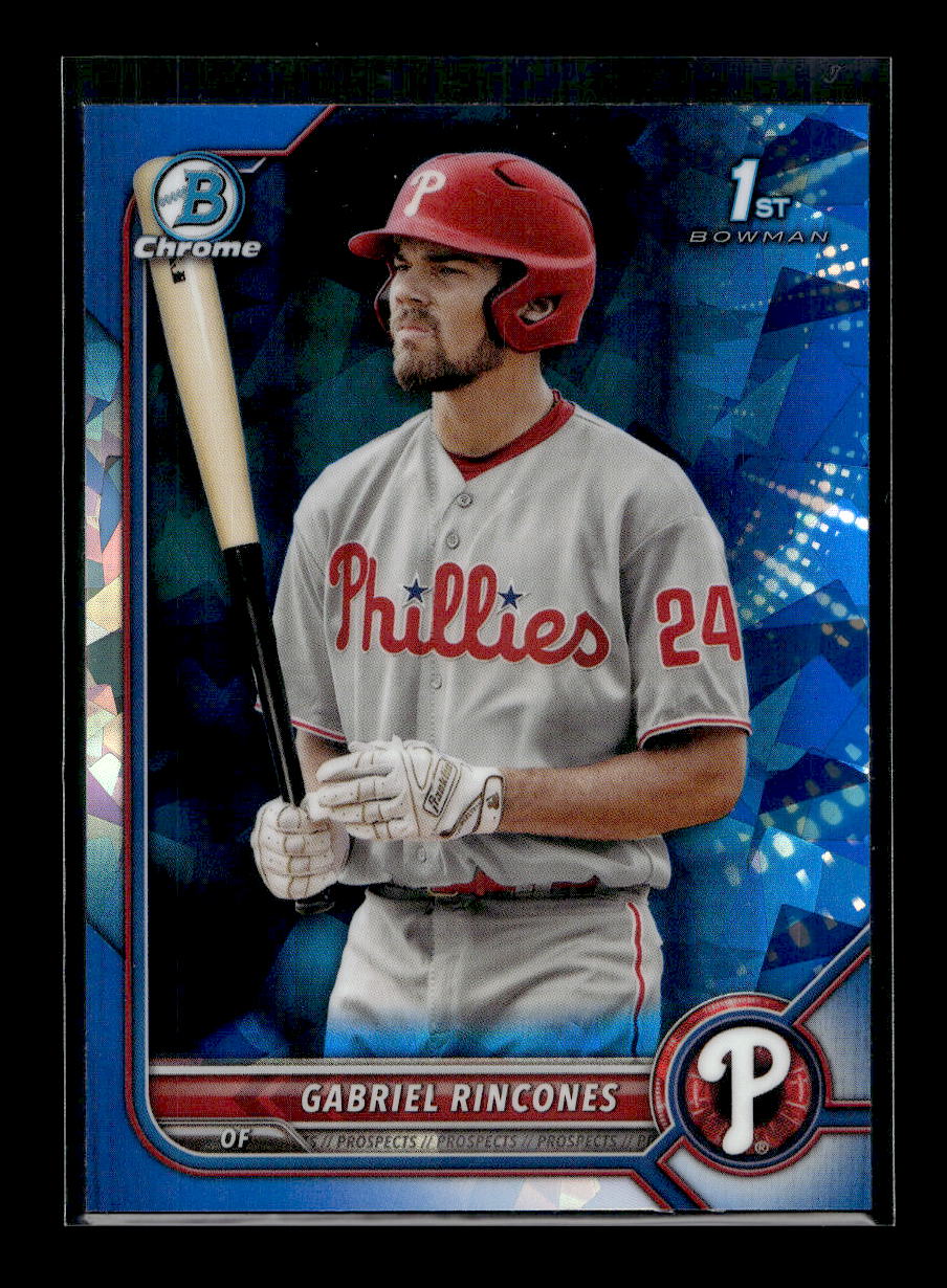 2022 Bowman Chrome Draft Sapphire #BDC142 Gabriel Rincones (Philadelphia Phillies)