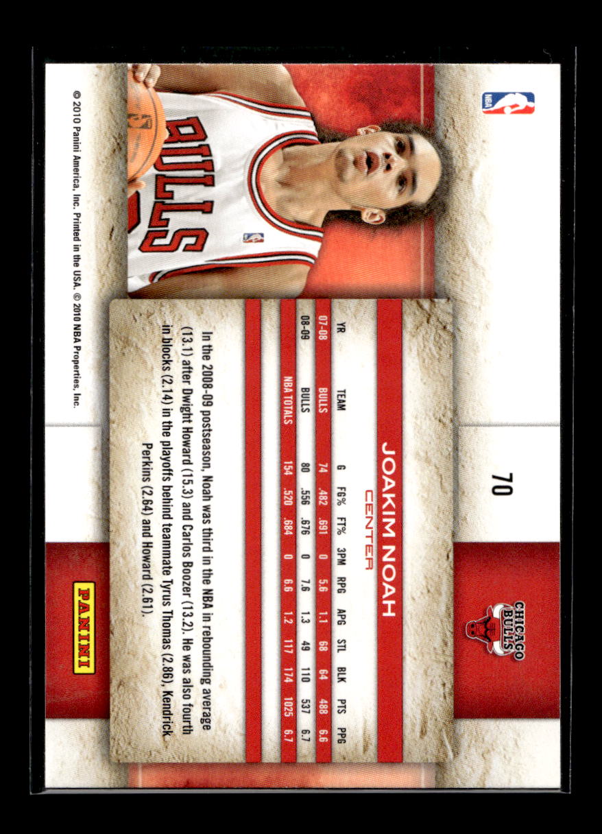 2009-10 Studio #70 Joakim Noah (Chicago Bulls)