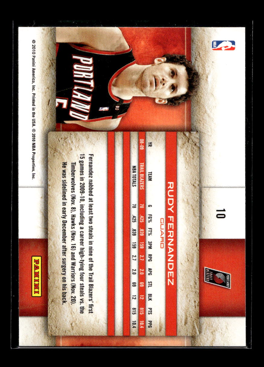 2009-10 Studio #10 Rudy Fernandez (Portland Trail Blazers)