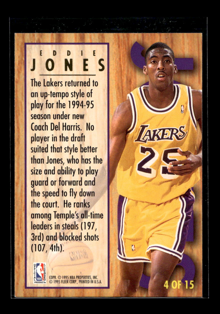 1994-95 Ultra All-Rookies #4 Eddie Jones (Los Angeles Lakers)