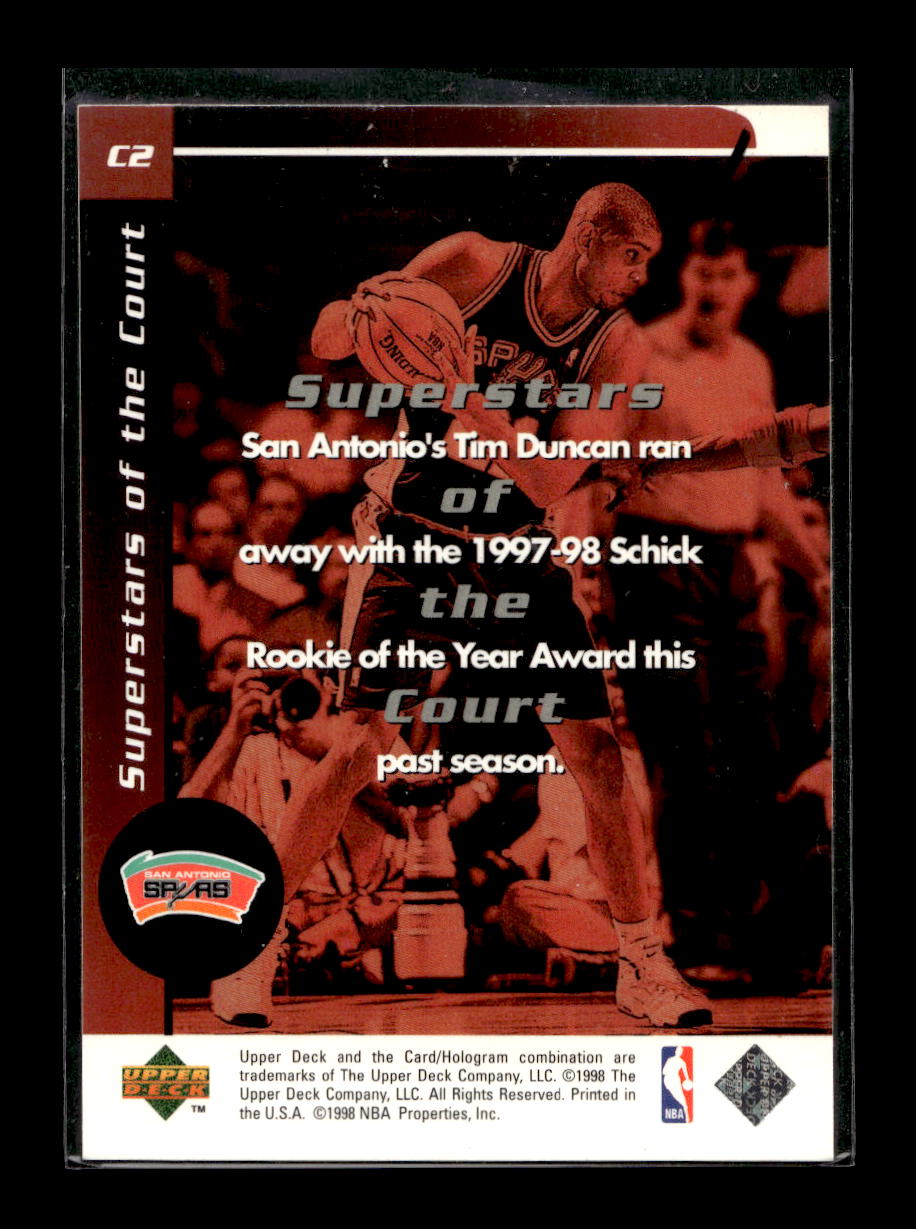 1998-99 Upper Deck Ovation Superstars of the Court #C2 Tim Duncan ( San Antonio Spurs)