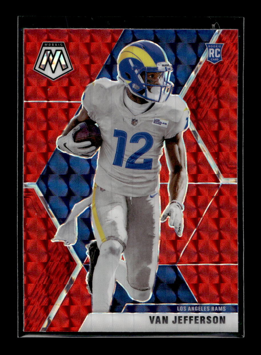 2020 Panini Mosaic Mosaic Red #224 Van Jefferson (Los Angeles Rams)