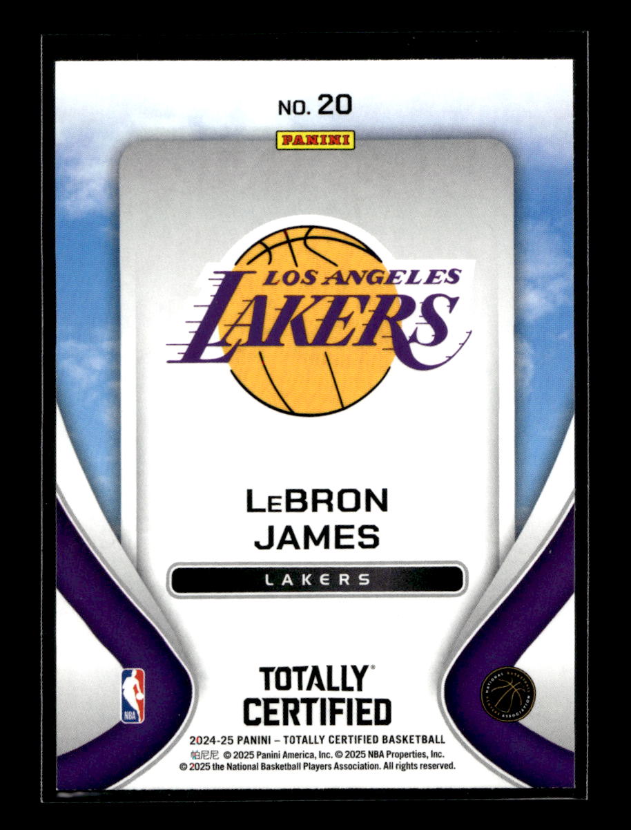2024-25 Totally Certified Franchise Foundations #20 LeBron James (Los Angeles Lakers)