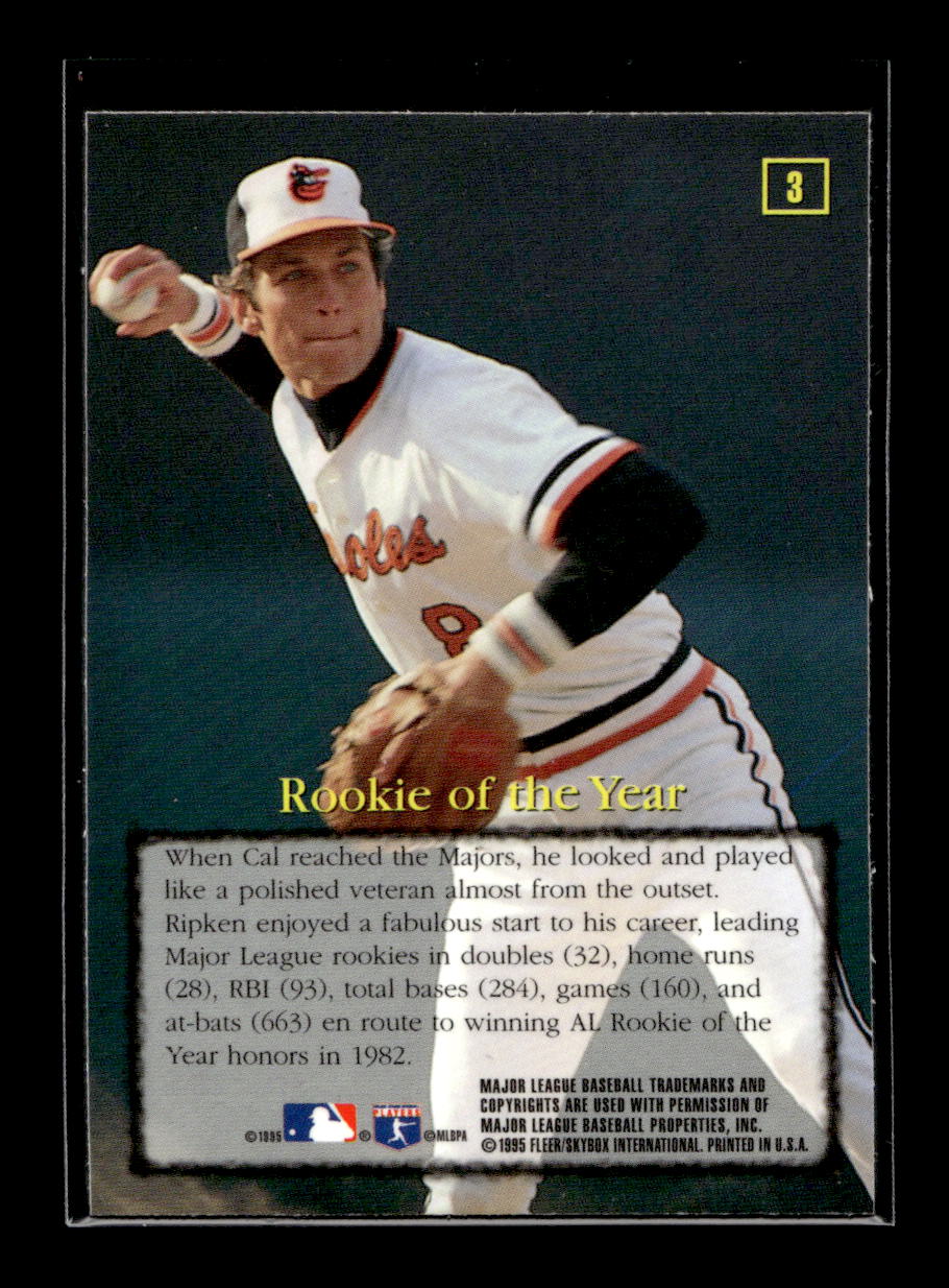 1995 Emotion Ripken #3 Cal Ripken/Rookie of the Year (Baltimore Orioles)