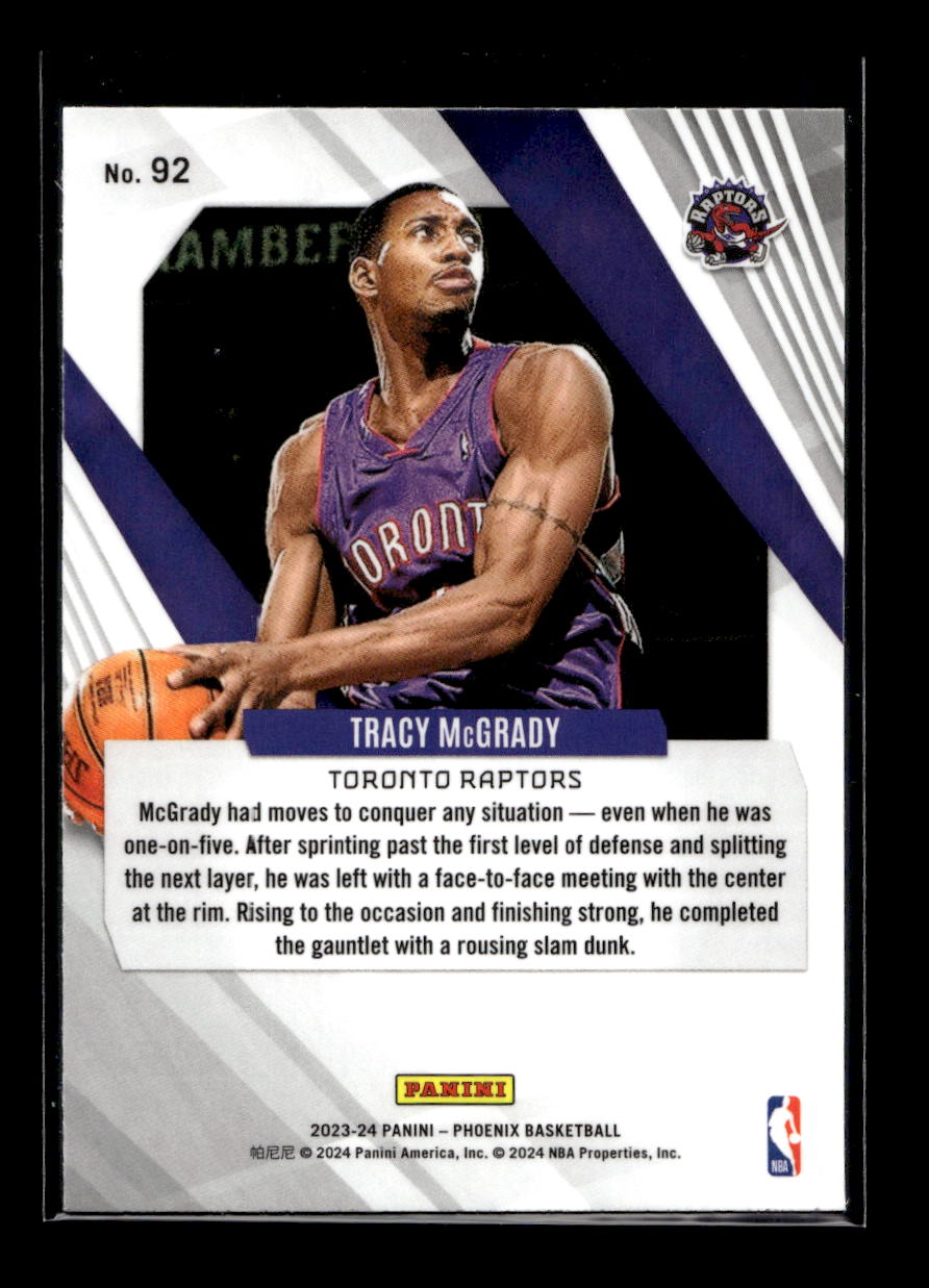 2023-24 Panini Phoenix #92 Tracy McGrady (Toronto Raptors)