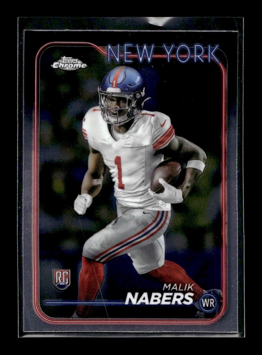 2024 Topps Chrome #205 Malik Nabers Rookie (New York Giants)