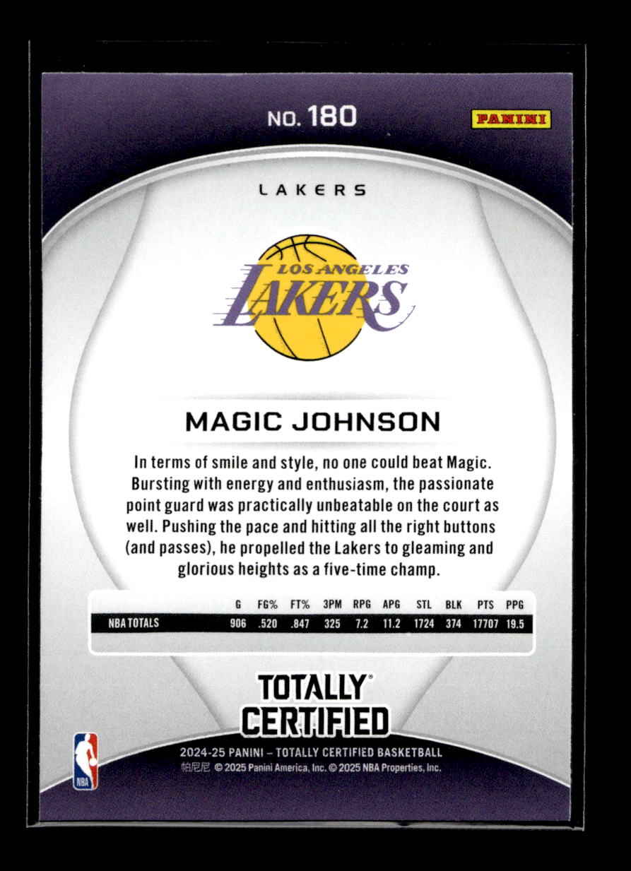 2024-25 Totally Certified #180 Magic Johnson (Los Angeles Lakers)