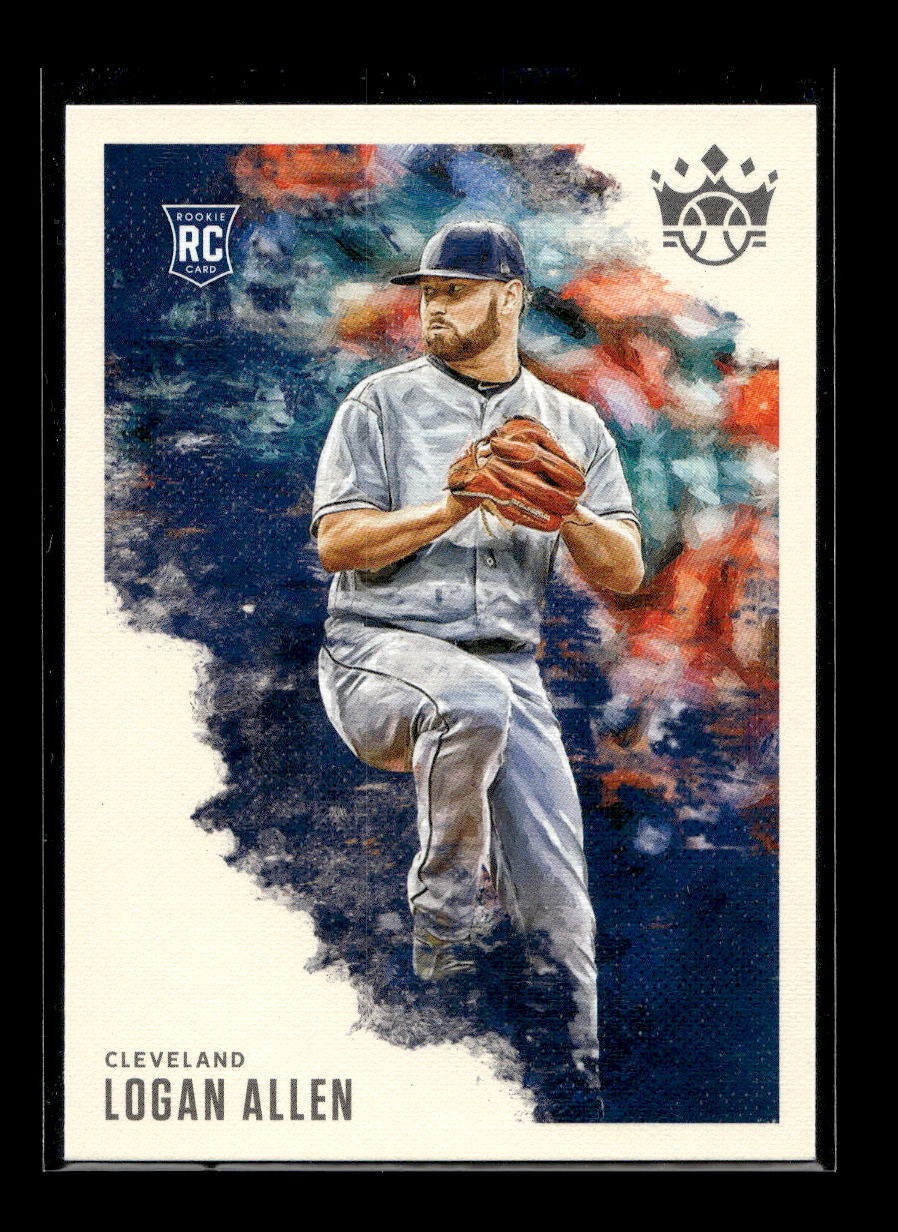 2020 Diamond Kings #55 Logan Allen Rookie (Cleveland Indians)