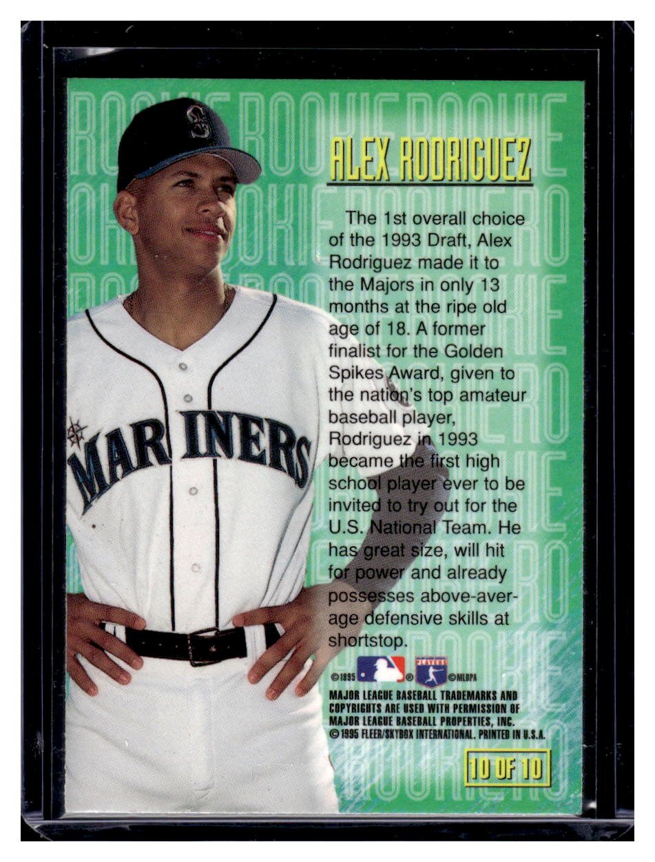 1995 Skybox E-Motion Rookies #10 Alex Rodriguez (Seattle Mariners)