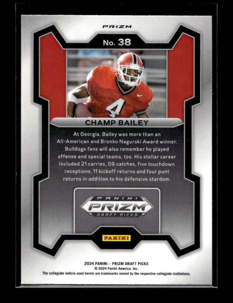 2024 Panini Prizm Draft Picks Prizms Red Ice #38 Champ Bailey