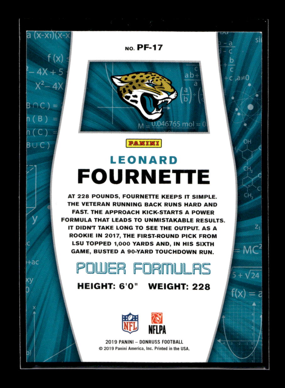 2019 Donruss Optic Power Formulas #12 Leonard Fournette (Jacksonville Jaguars)