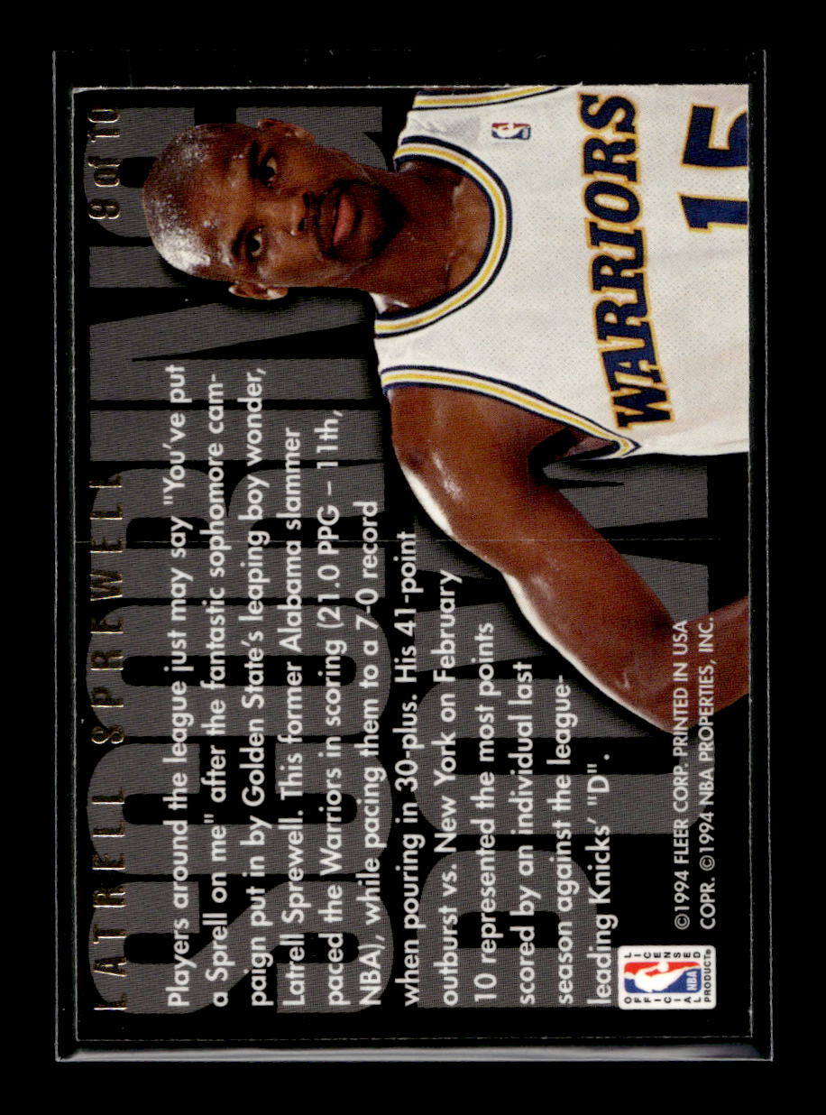 1994-95 Flair Scoring Power #9 Latrell Sprewell (Golden State Warriors)