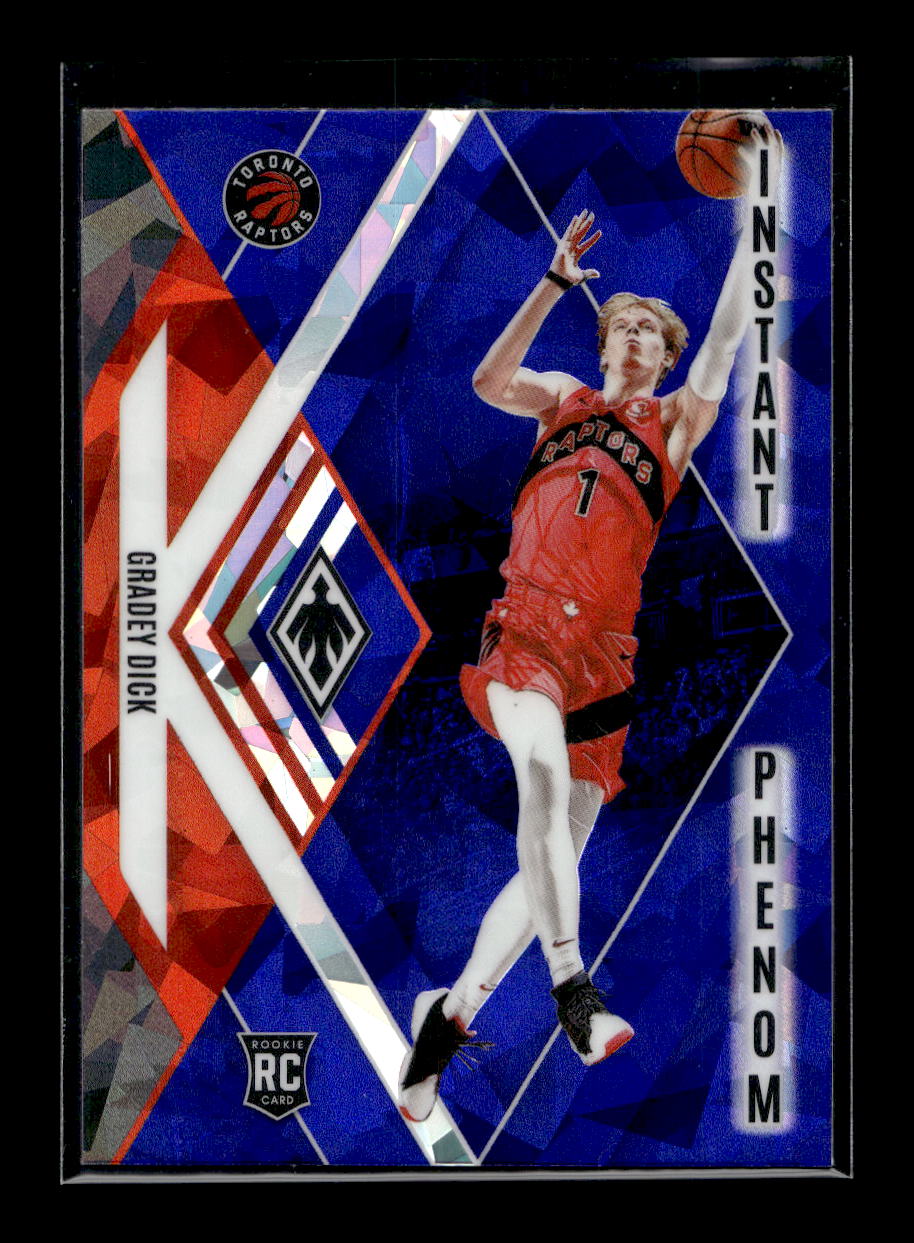 2023-24 Panini Phoenix Instant Phenom Phoenix Blue Ice #23 Gradey Dick (Toronto Raptors)