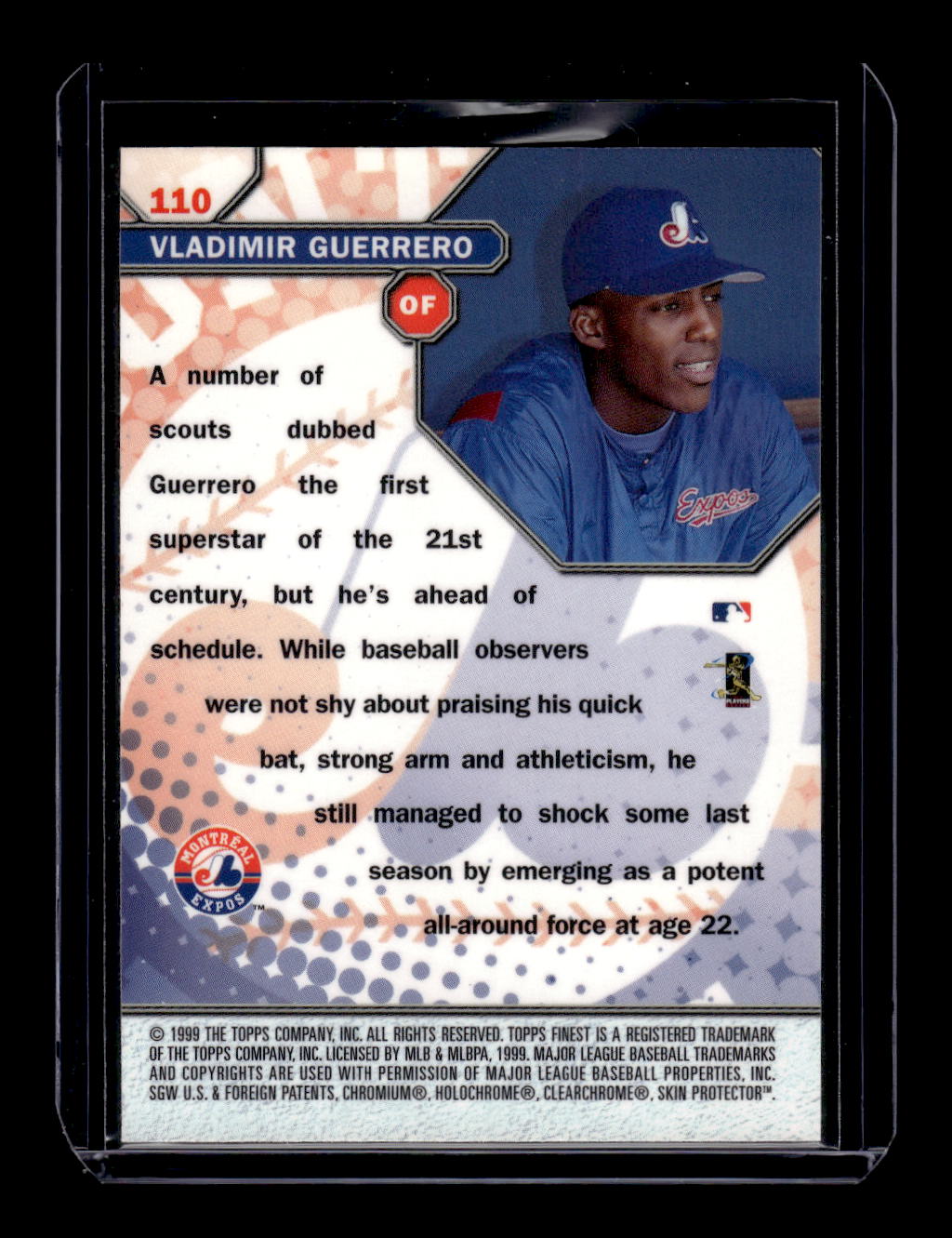 1999 Finest Vladimir Guerrero #110 (Montreal Expos)