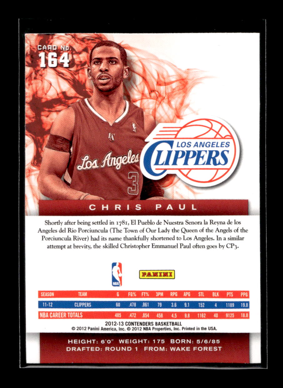 2012-13 Panini Contenders #164 Chris Paul (Los Angeles Clippers)