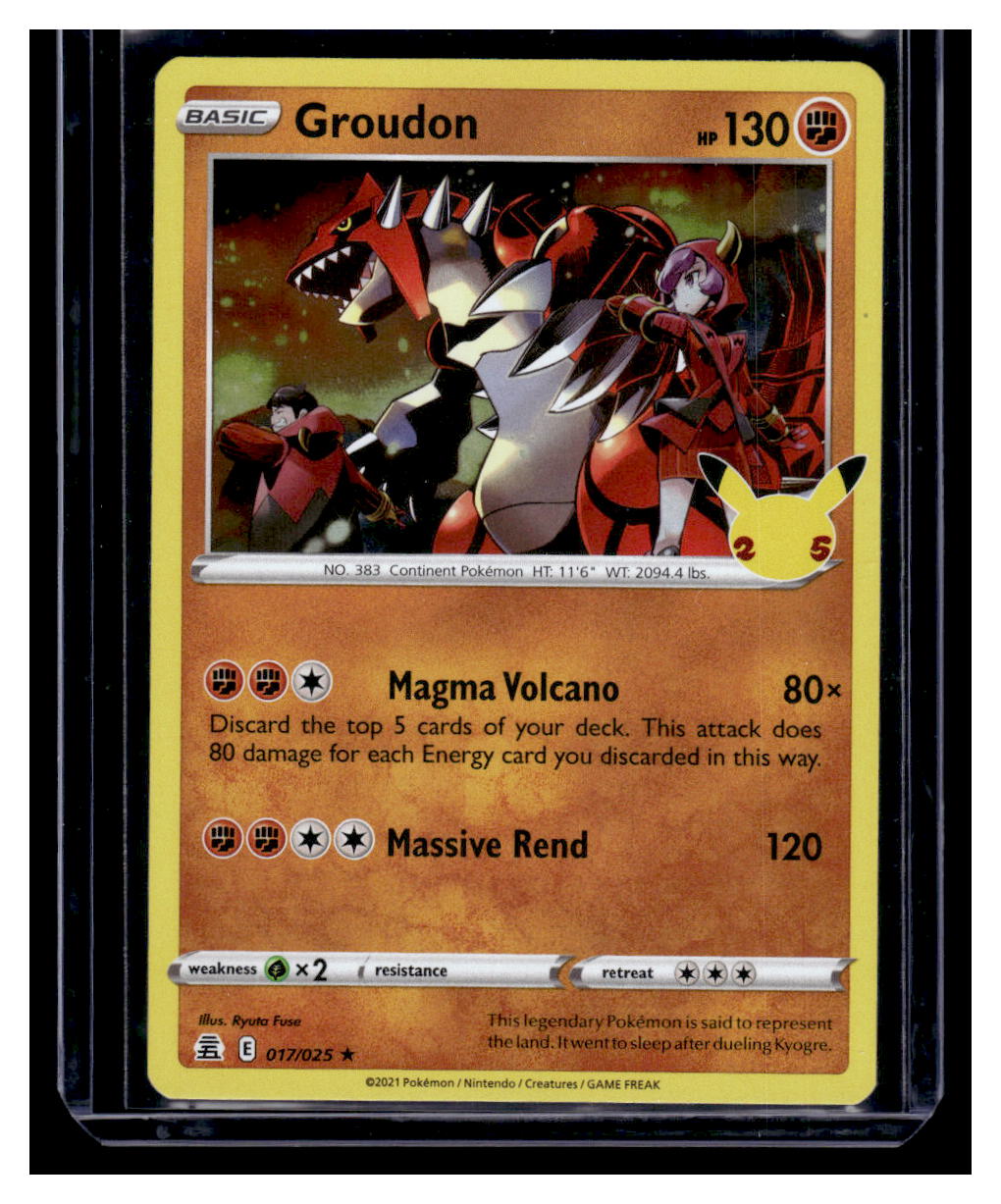 2021 Pokemon Celebrations Groudon #17 Sportscard Superstore 2021 Pokemon Celebrations Groudon #17 Sportscard Superstore
