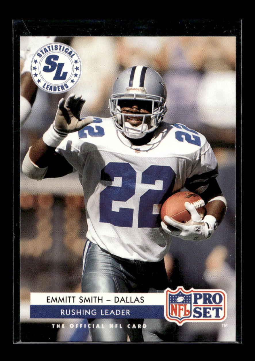 1992 Pro Set #7 Emmitt Smith LL/Rushing Leader (Dallas Cowboys)
