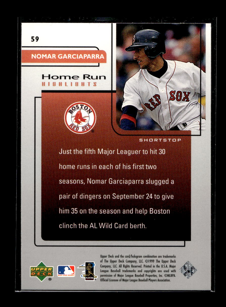 1999 Upper Deck Challengers for 70 #59 Nomar Garciaparra (Boston Red Sox)