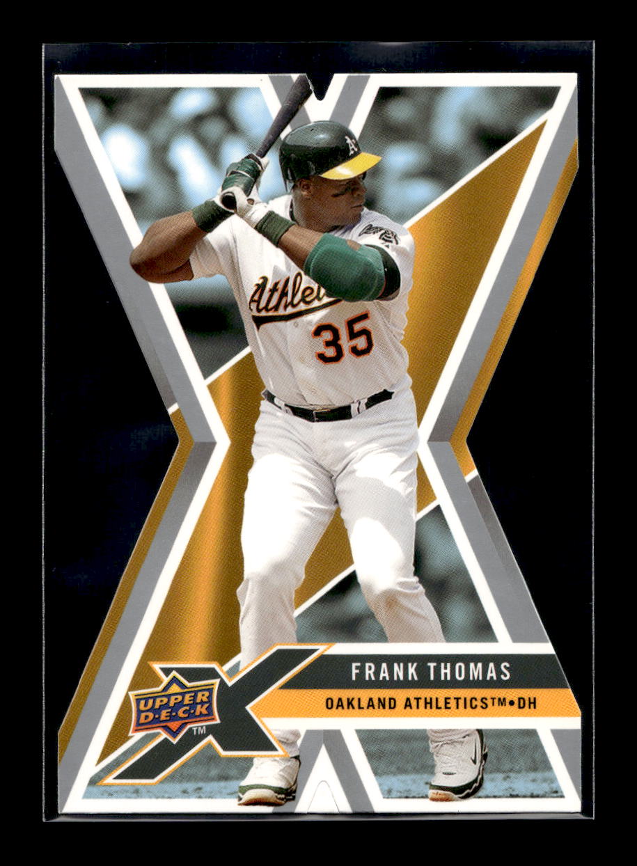 2008 Upper Deck X Die Cut #73 Frank Thomas (Oakland Athletics)
