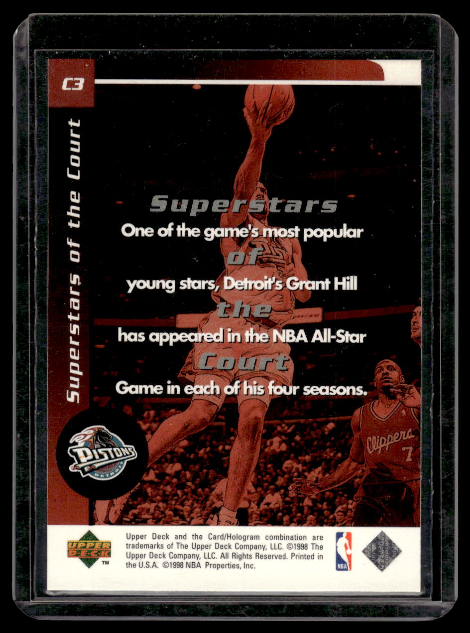 1998 Upper Deck Ovation Superstar of the Court #C3 Grant Hill (Detroit Piston)