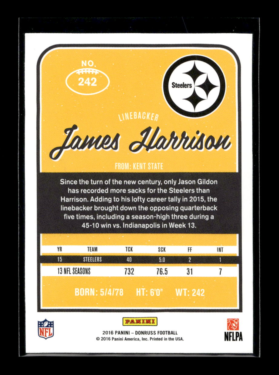 2016 Donruss #242 James Harrison (Pittsburgh Steelers)