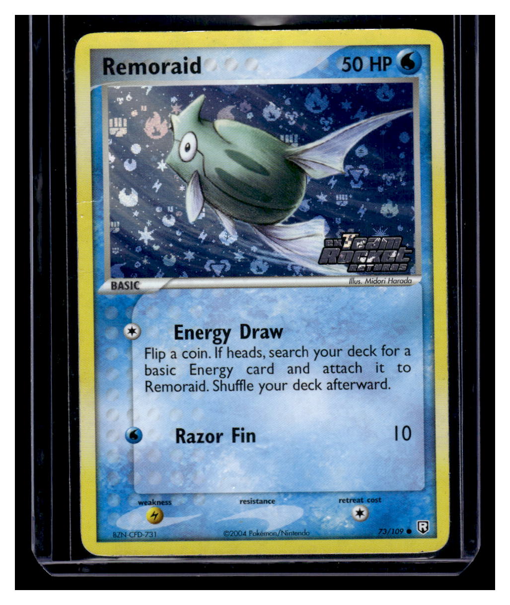 2004 Pokemon Team Rocket Returns Holo Remoraid #73 2004 Pokemon Team Rocket Returns Holo Remoraid #73