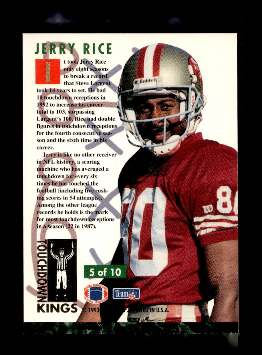 1993 Ultra Touchdown Kings #5 Jerry Rice (San Francisco 49ers)