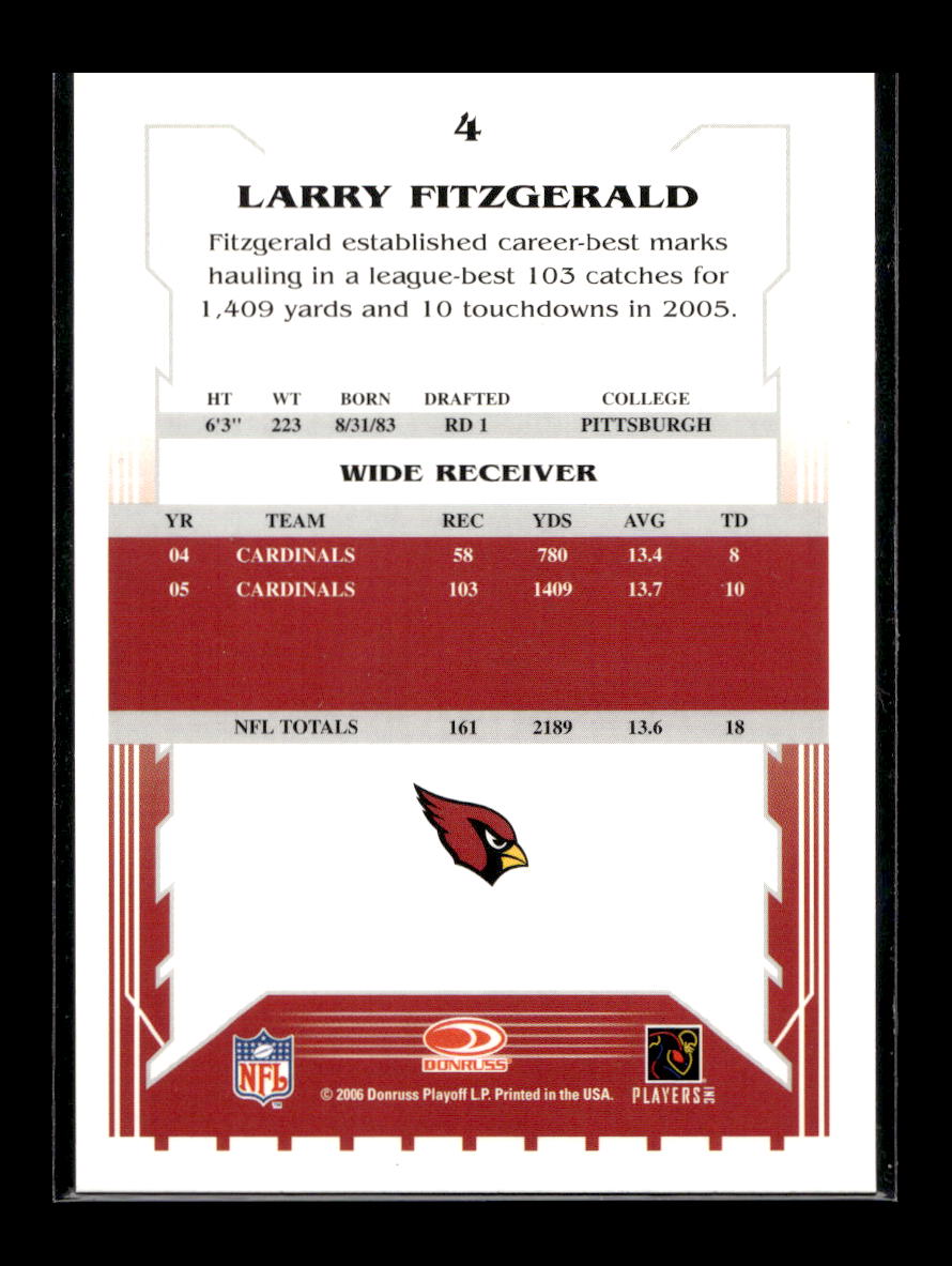 2006 Score #4 Larry Fitzgerald (Arizona Cardinals)