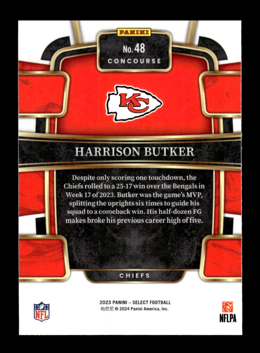 2023 Select #48 Harrison Butker (Kansas City Chiefs)