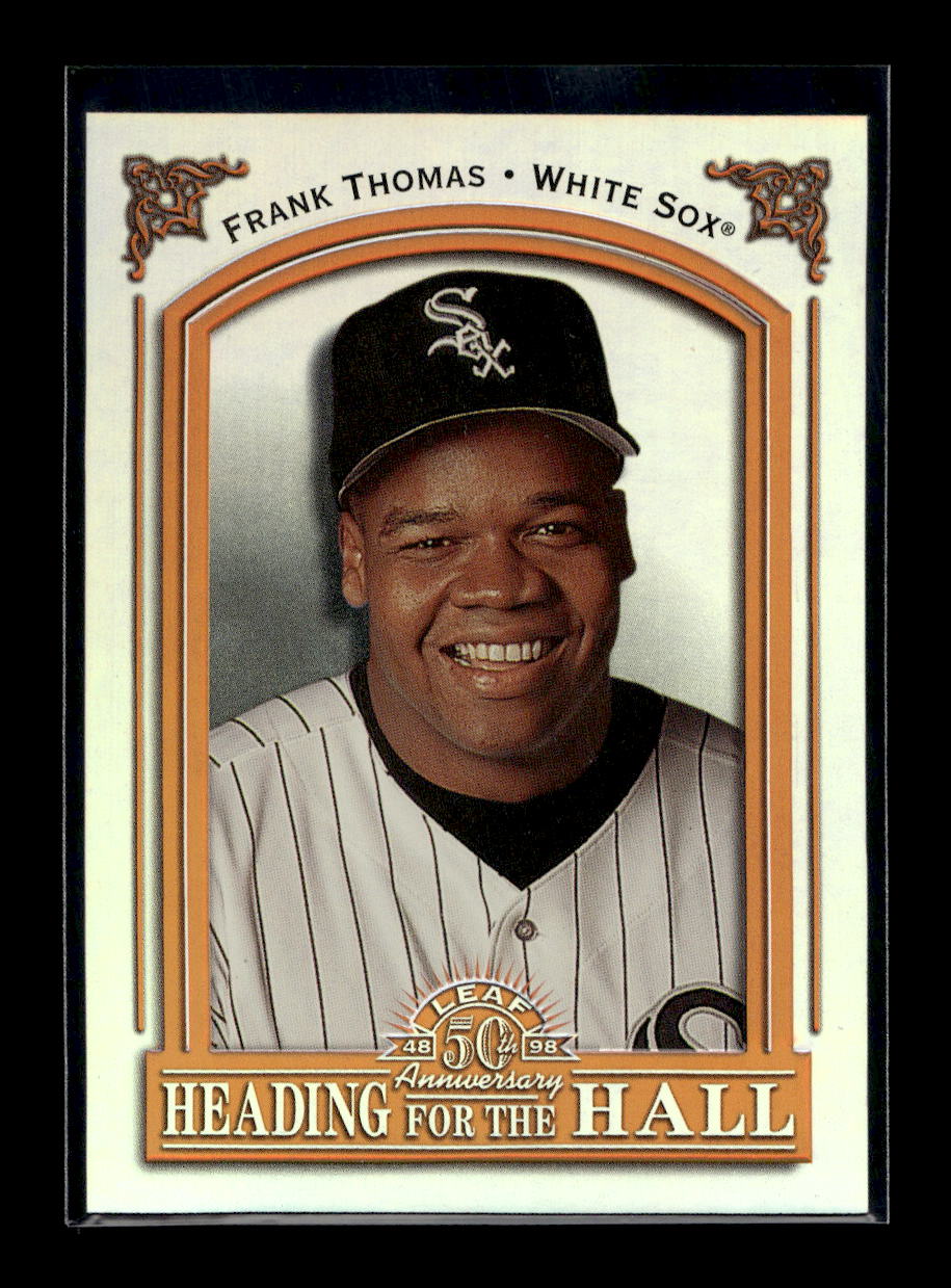 1998 Leaf Heading for the Hall #20 Frank Thomas #'d /3500 (Chicago White Sox)