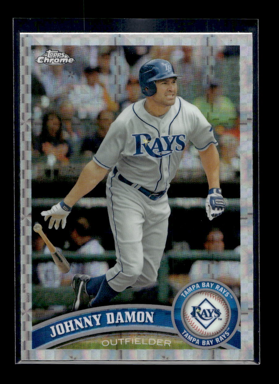 2011 Topps Chrome X-Fractors #144 Johnny Damon (Tampa Bay Rays)