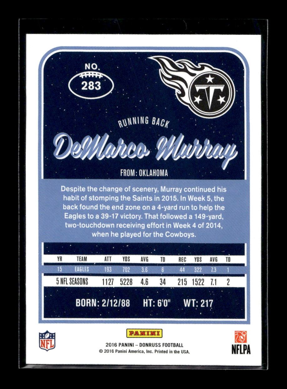 2016 Donruss #283 DeMarco Murray (Tennessee Titans)