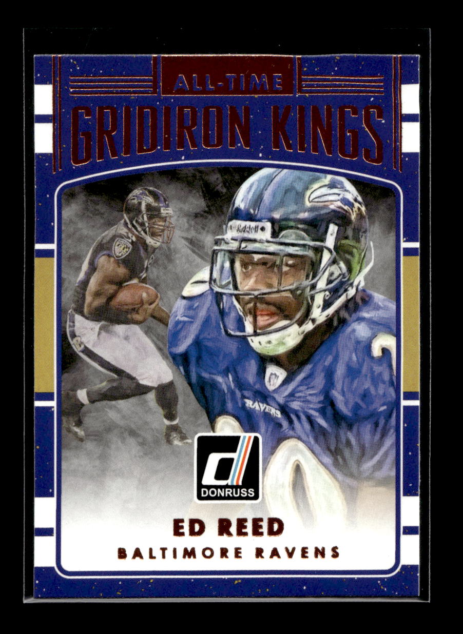 2016 Donruss All Time Gridiron Kings #24 Ed Reed (Baltimore Ravens)