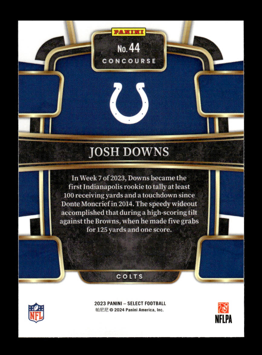 2023 Select #44 Josh Downs Rookie (Indianapolis Colts)